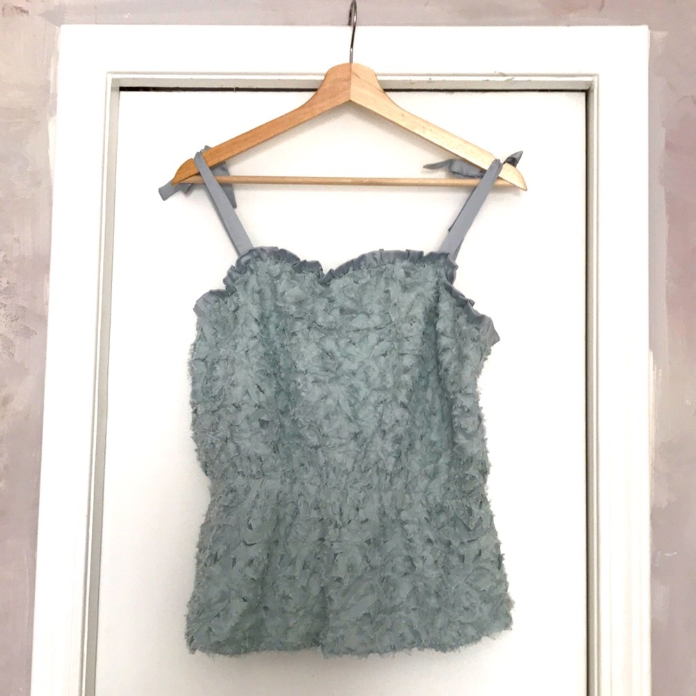 Anthropologie texture peplum top NWT light blue - Picture 6 of 10